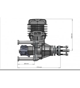 DLE55 dle55cc DLE  model aircraft gasoline engine two-stroke single-cylinder side exhaust natural air-cooled hand start 55CC displacement